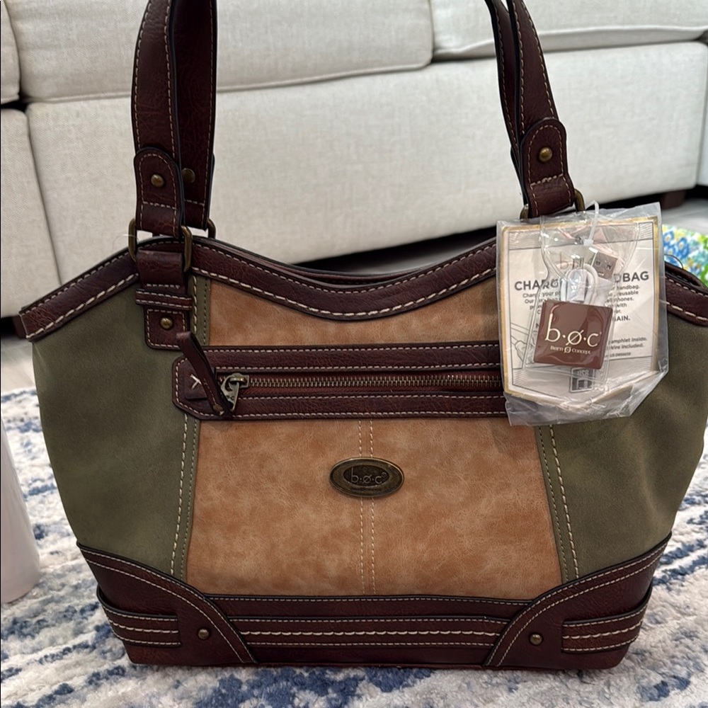 Charging handbag - b.o.c. Two-Tone Tote Bag